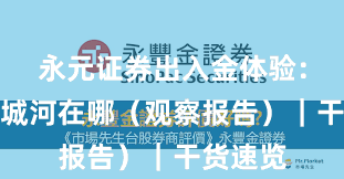永元证券出入金体验：技术护城河在哪（观察报告）｜干货速览